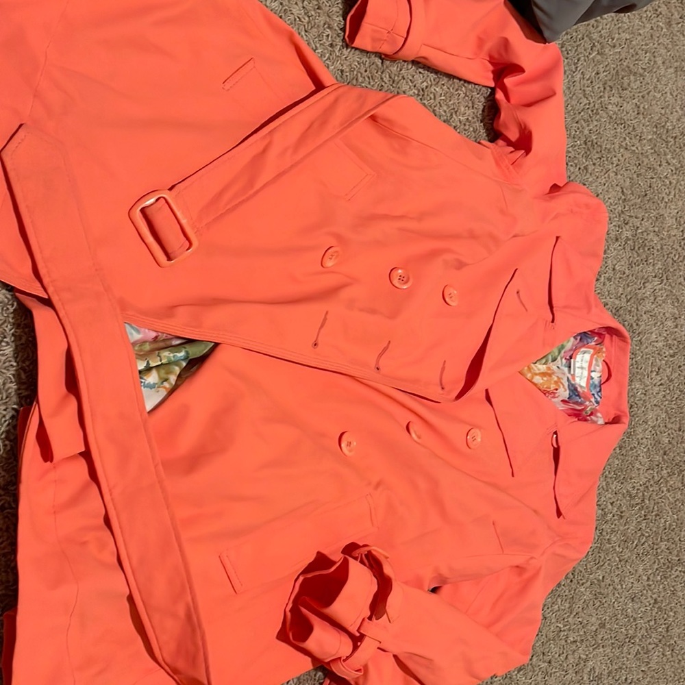Peach XL worthington button up dress jacket.